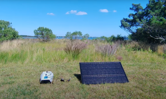 charging the epropulsion spirit battery plus with solar