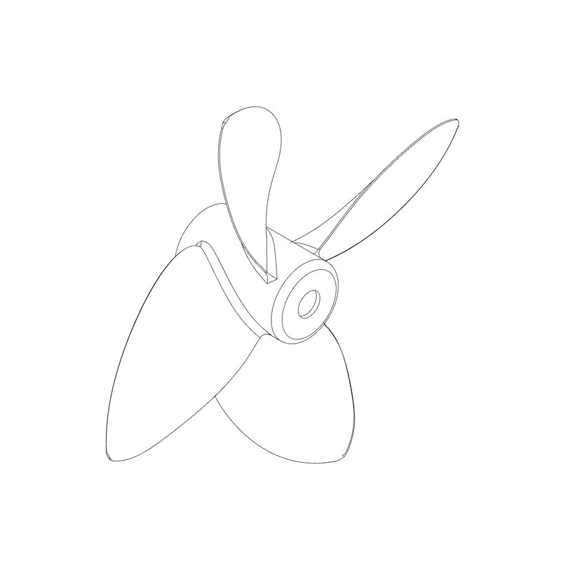 Momentum M Series Hi-Thrust 4-Blade Propeller for M10 Electric Outboard
