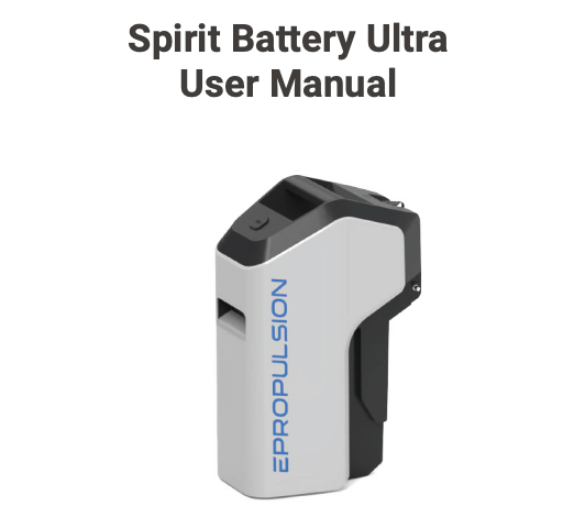 ePropulsion Spirit Battery Ultra User Manual