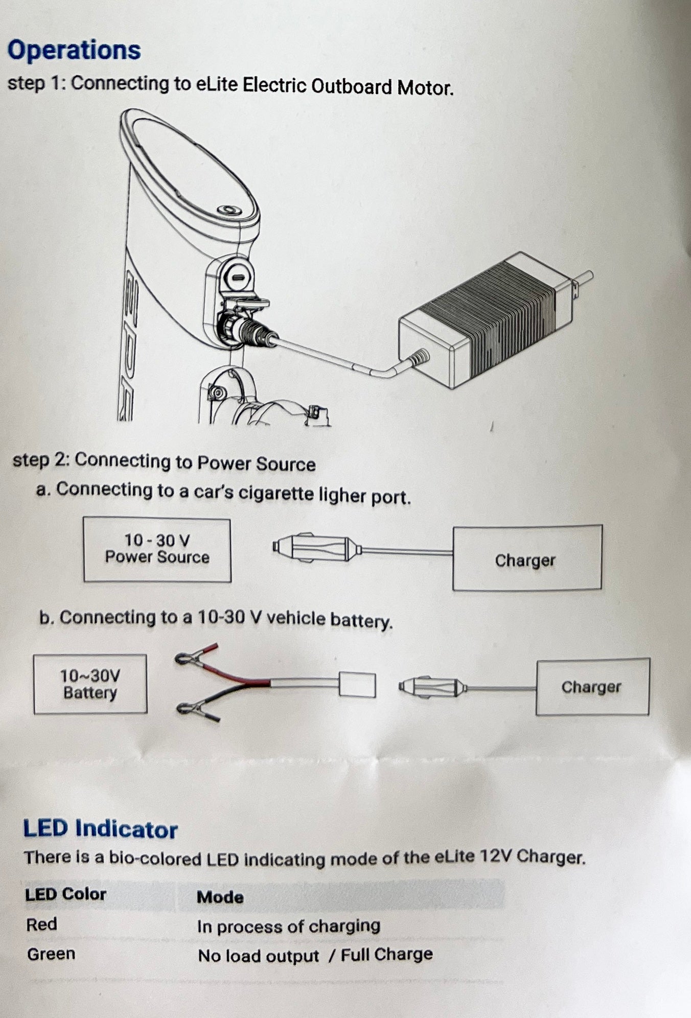 epropulsion elite 12v charger 